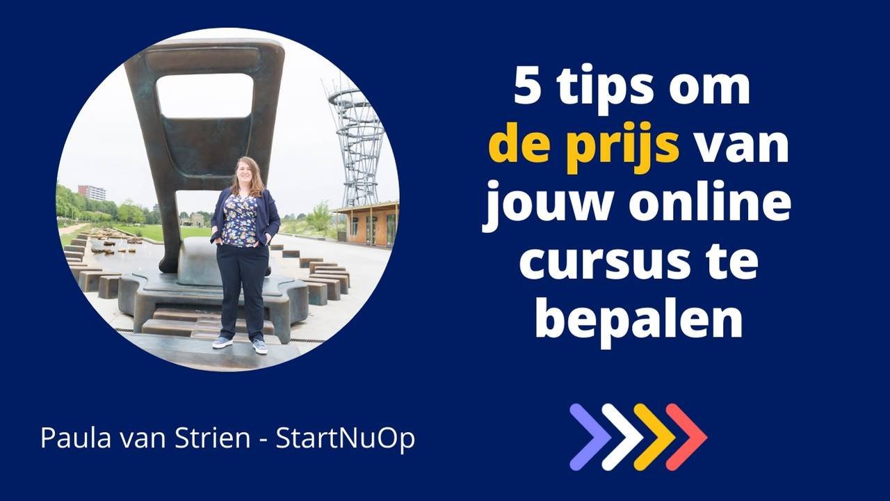 5 tips om de prijs van jouw online cursus te bepalen